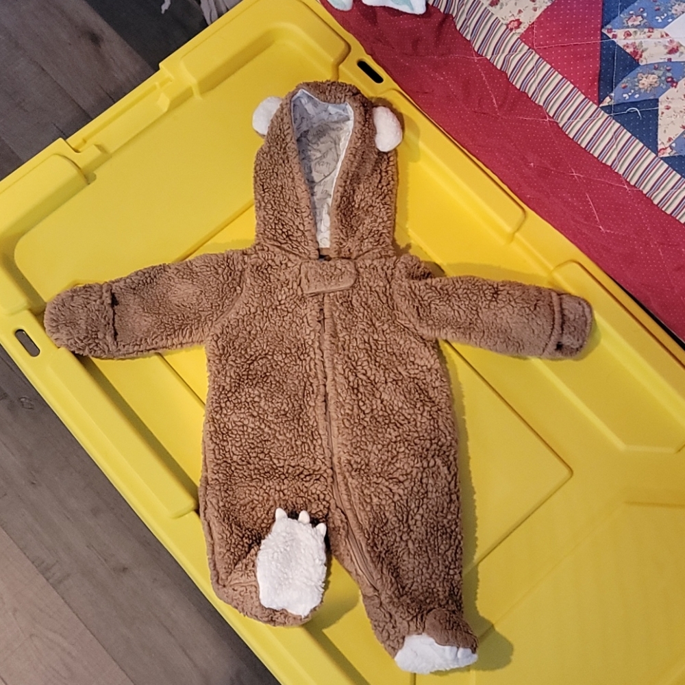 Winter bear coat suit